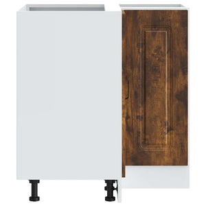 Hörnbänkskåp till köket Kalmar rökfärgad ek konstruerat trä