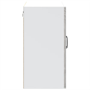 Väggskåp för kök med glasdörr Kalmar grå sonoma konstruerat trä