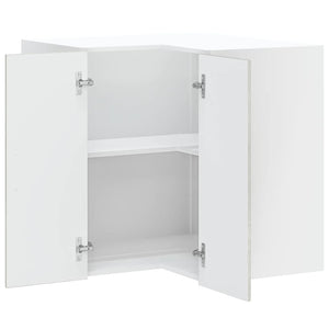 Vägghörnskåp för kök Kalmar betonggrå konstruerat trä