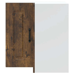 Vägghörnskåp för kök Kalmar rökfärgad ek konstruerat trä