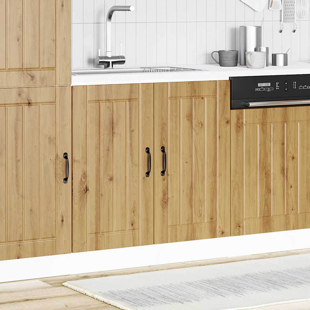 Basskåp med diskbänk Lucca artisan ek konstruerat trä