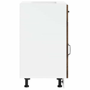 Basskåp för kök Lucca rökfärgad ek konstruerat trä