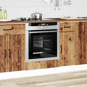 Ugnsskåp Lucca åldrat trä konstruerat trä