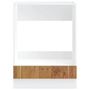 Ugnsskåp Lucca åldrat trä konstruerat trä