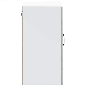 Väggskåp för kök med glasdörr Lucca grå sonoma konstruerat trä