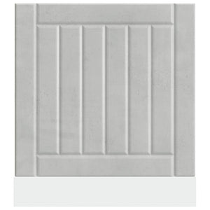 Diskmaskinspanel Lucca betonggrå konstruerat trä