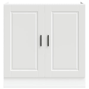 Diskbänk underskåp Porto svart 80x46x81,5 cm konstruerat trä