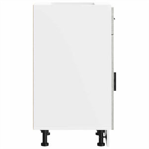 Basskåp för kök Porto grå sonoma konstruerat trä