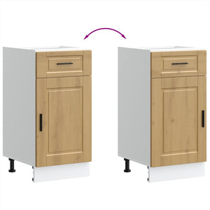 Basskåp för kök Porto artisan ek konstruerat trä