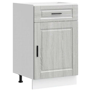 Basskåp för kök Porto grå sonoma konstruerat trä