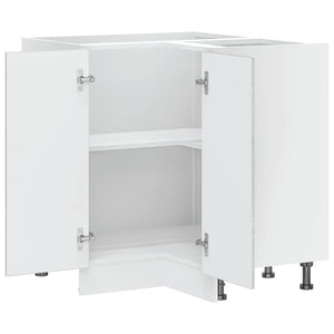 Hörnbänkskåp till köket "Porto" betonggrå konstruerat trä