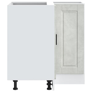 Hörnbänkskåp till köket "Porto" betonggrå konstruerat trä