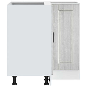 Hörnbänkskåp till köket "Porto" grå sonoma konstruerat trä