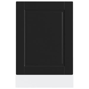 Diskmaskinspanel Porto svart 45x1,5x67 cm konstruerat trä
