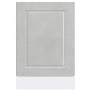 Diskmaskinspanel Porto betonggrå 45x1,5x67 cm konstruerat trä