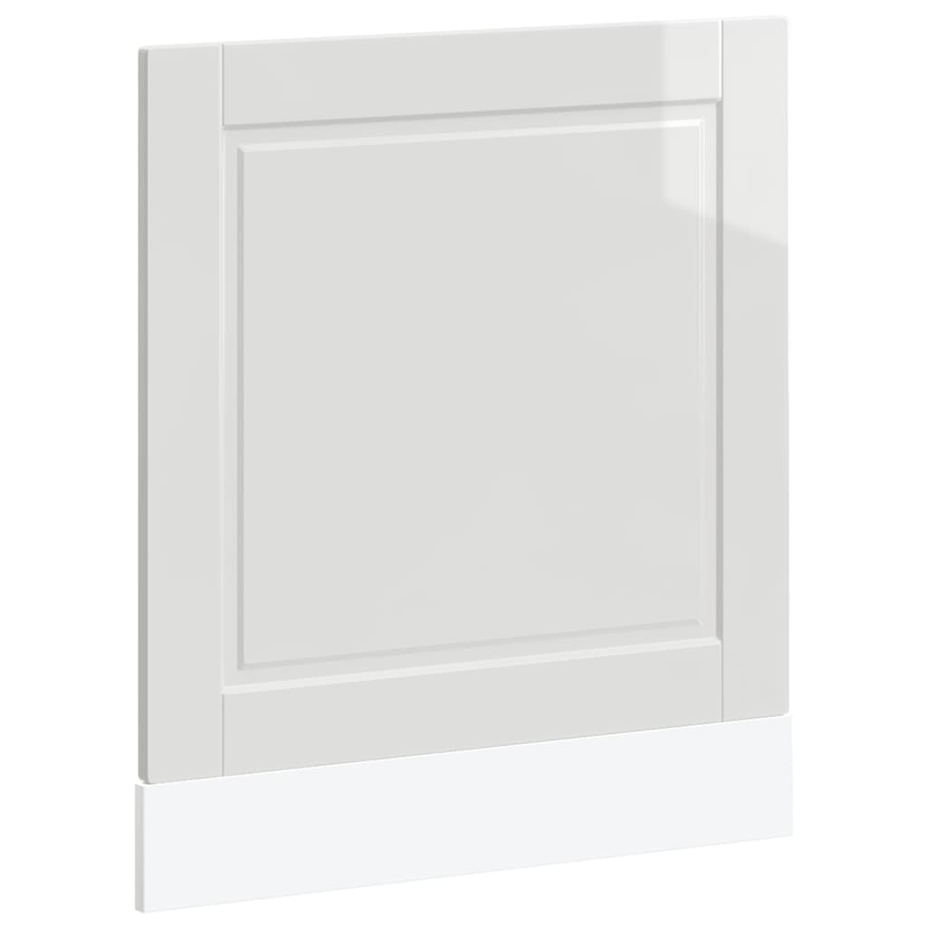 Diskmaskinspanel Porto högglans vit 60x1,5x67cm konstruerat trä