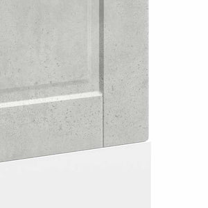 Diskmaskinspanel Porto betonggrå 60x1,5x67 cm konstruerat trä