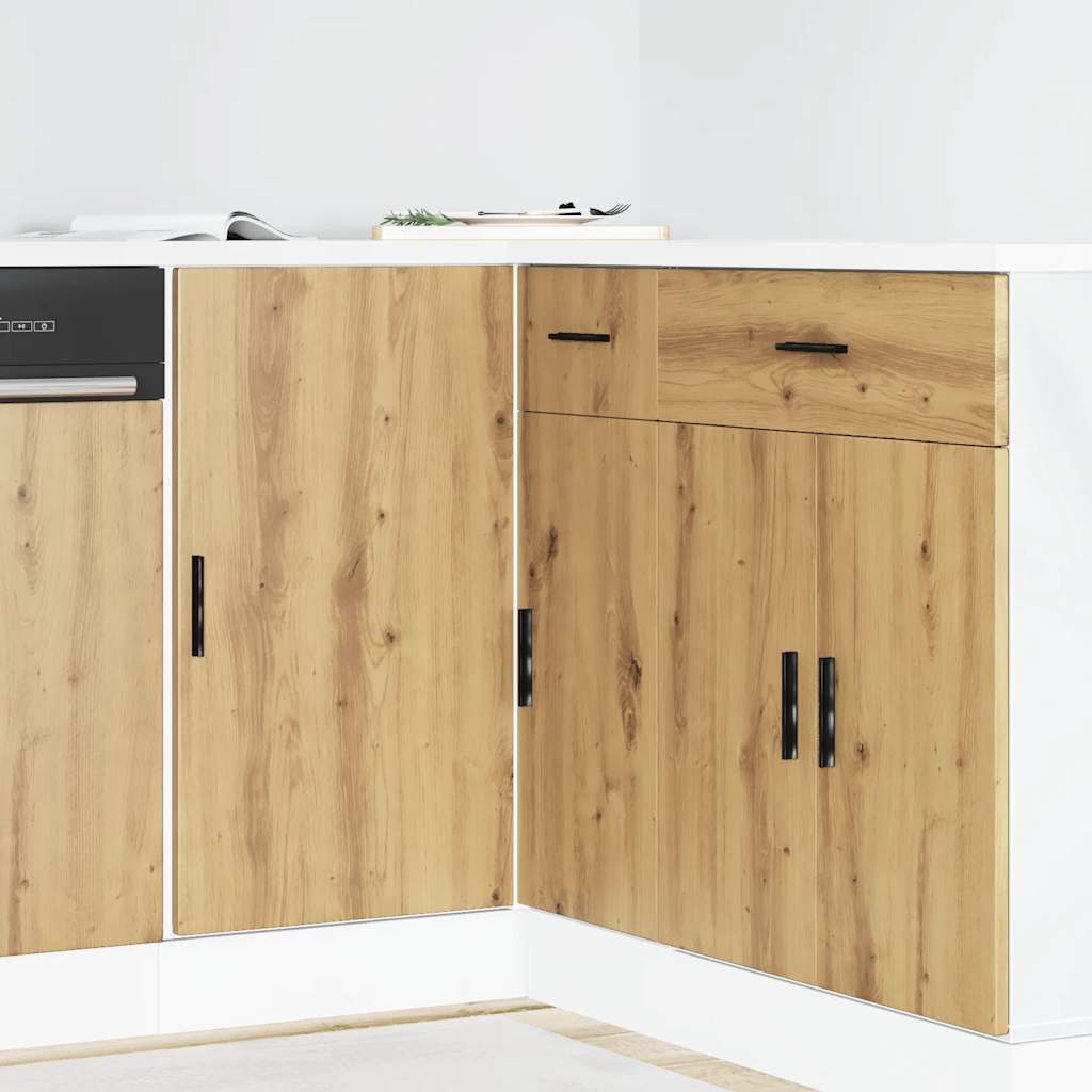 Basskåp med diskbänk “Lyon” artisan ek konstruerat trä