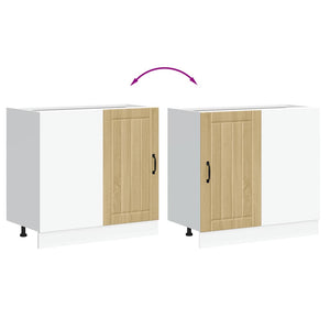 Köksskåp nedre Lucca sonoma-ek konstruerat trä