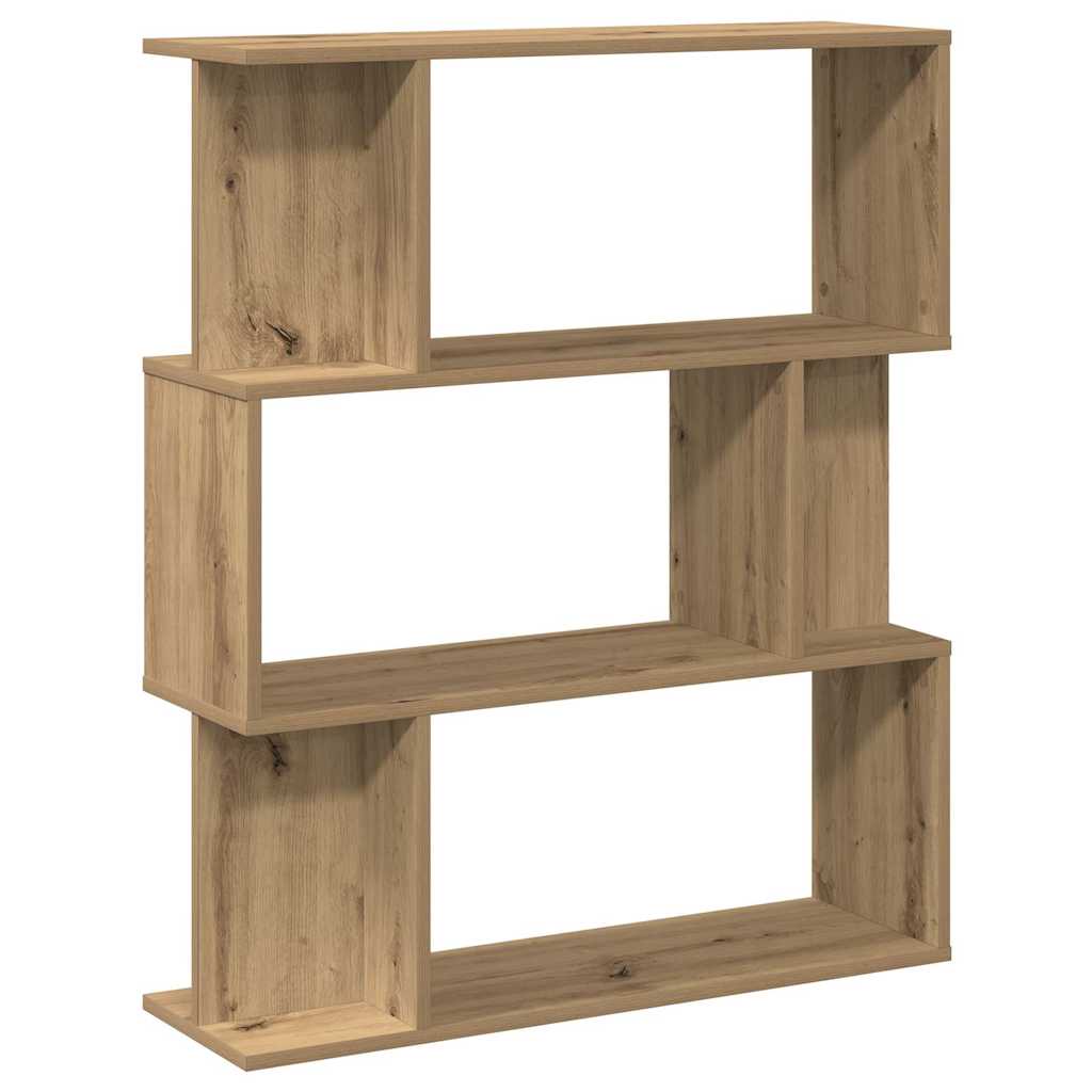 Bokhylla artisan ek 80x24x96 cm konstruerat trä