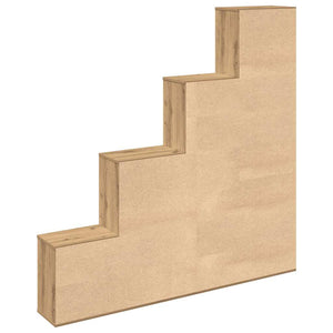 Bokhylla hantverksmässig ek 157x24x160 cm konstruerat trä