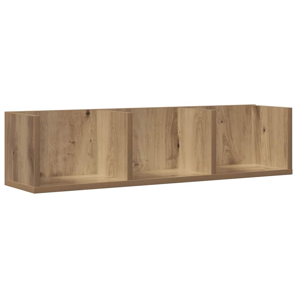 CD-hylla artisan ek 75x18x18 cm konstruerat trä