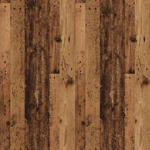 CD-hylla åldrat trä 100x18x18 cm konstruerat trä