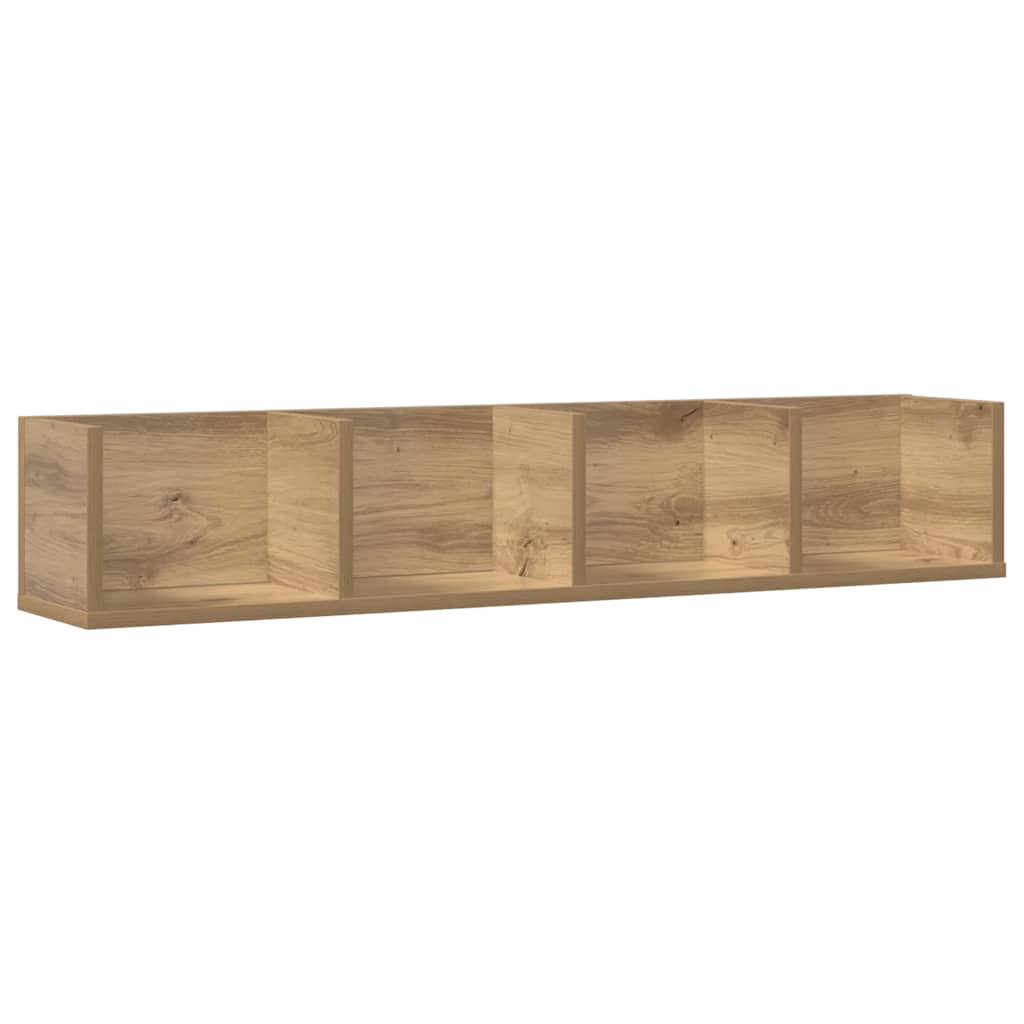 CD-hylla artisan ek 100x18x18 cm konstruerat trä