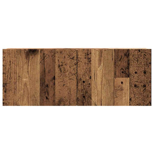 Väggmonterad tv-bänk åldrat trä 80x30x30 cm konstruerat trä