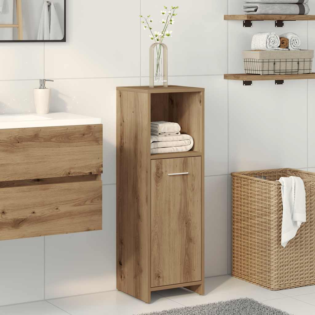 Badrumsskåp artisan ek 30x30x95 cm konstruerat trä