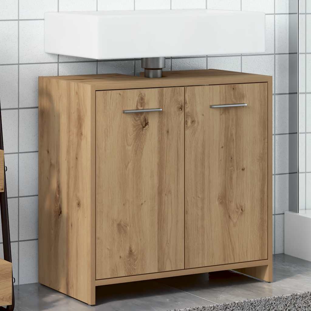 Tvättställsskåp artisan ek 60x33x60 cm konstruerat trä