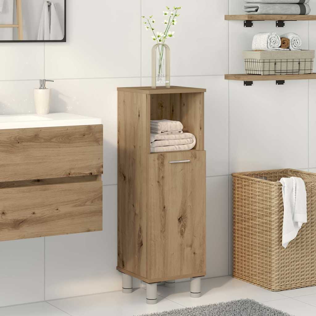 Badrumsskåp artisan ek 30x30x95 cm konstruerat trä
