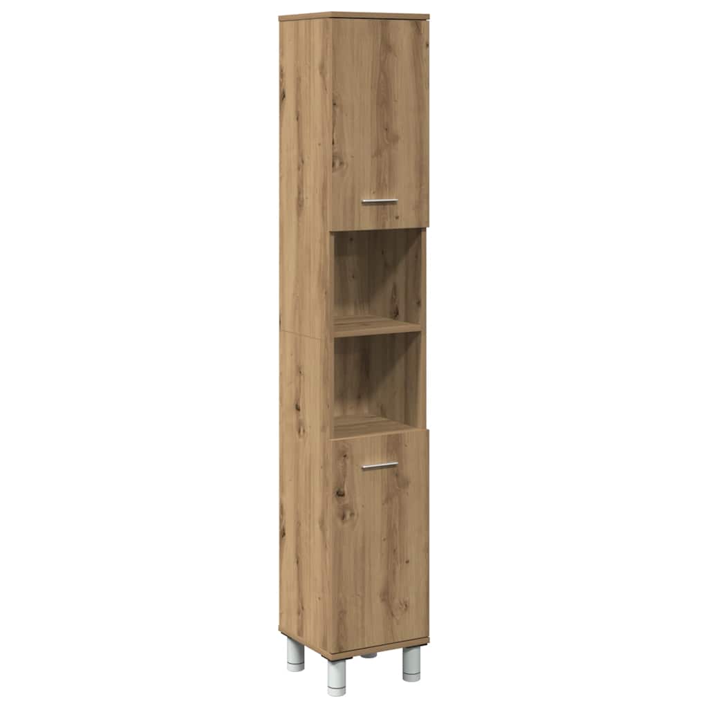 Badrumsskåp ek 30x30x179 cm konstruerat trä