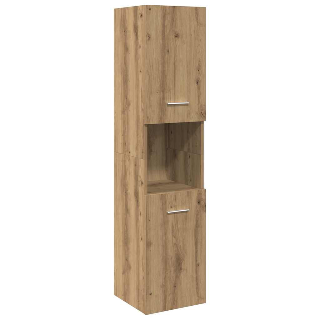 Badrumsskåp ek 30x30x130 cm konstruerat trä