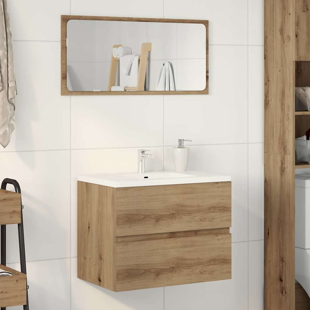 Badrumsskåp artisan ek 60x38,5x45 cm konstruerat trä