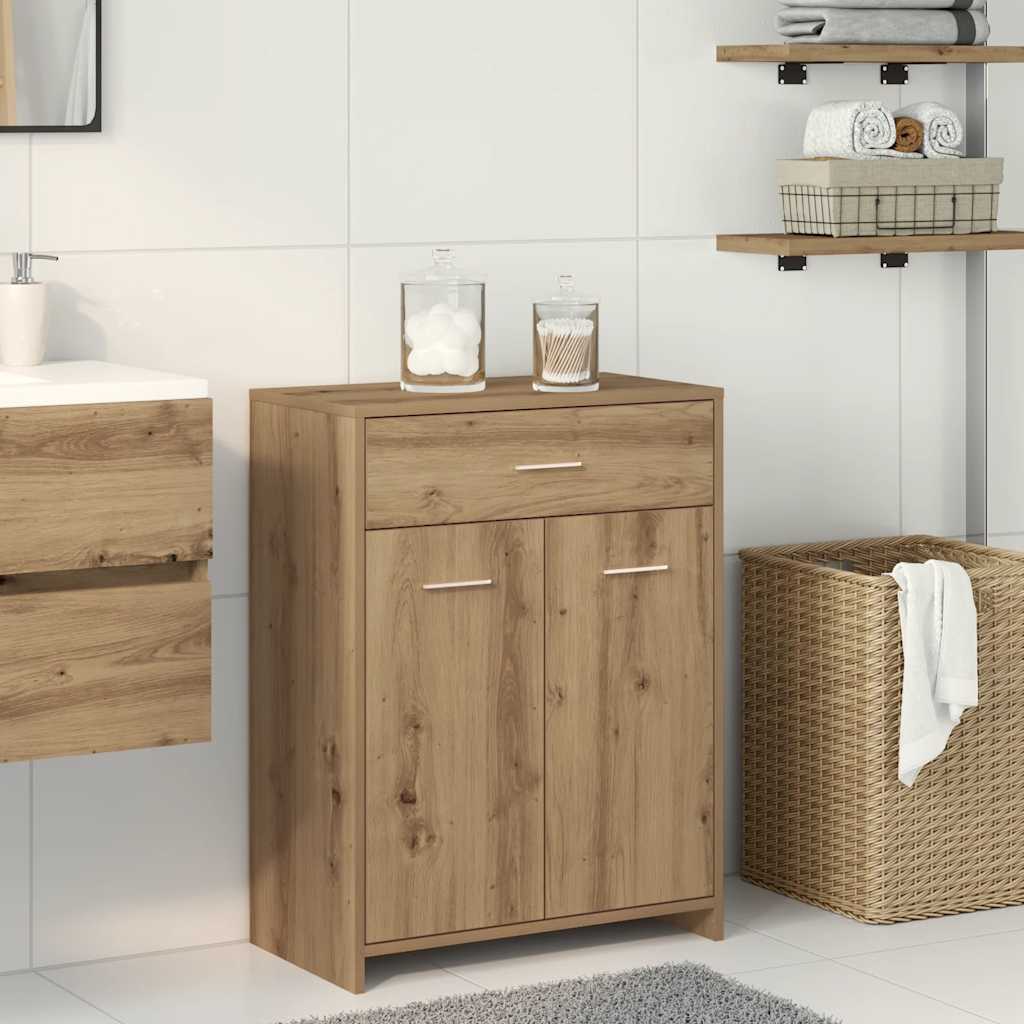 Badrumsskåp artisan ek 60x33x80 cm konstruerat trä
