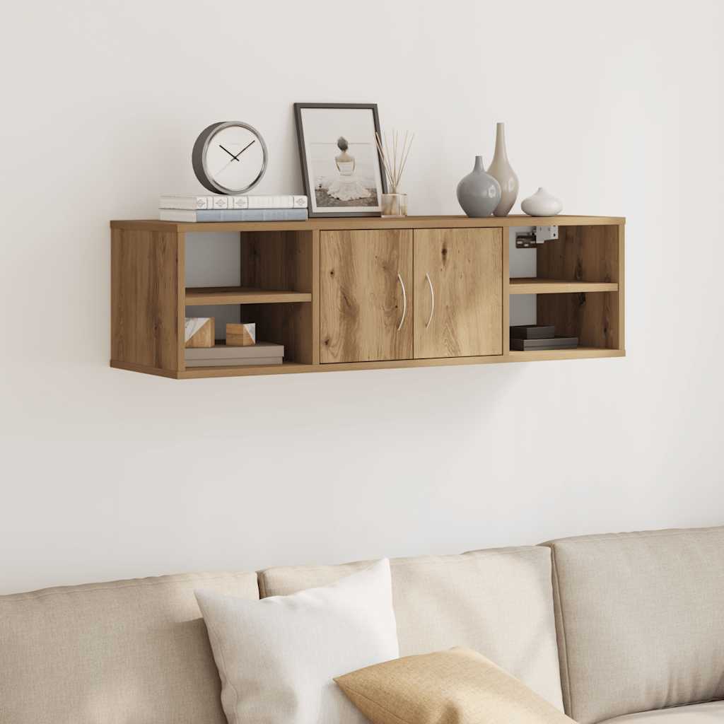 Väggskåp artisan ek 101x30x29 cm konstruerat trä