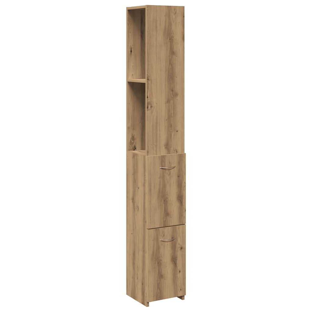 Badrumsskåp ek 25x25x170 cm konstruerat trä