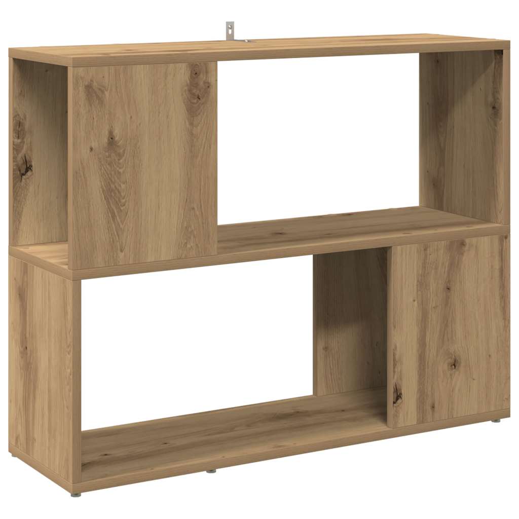 Bokskåp/rumsavdelare hantverksmässig ek 80x24x63 cm