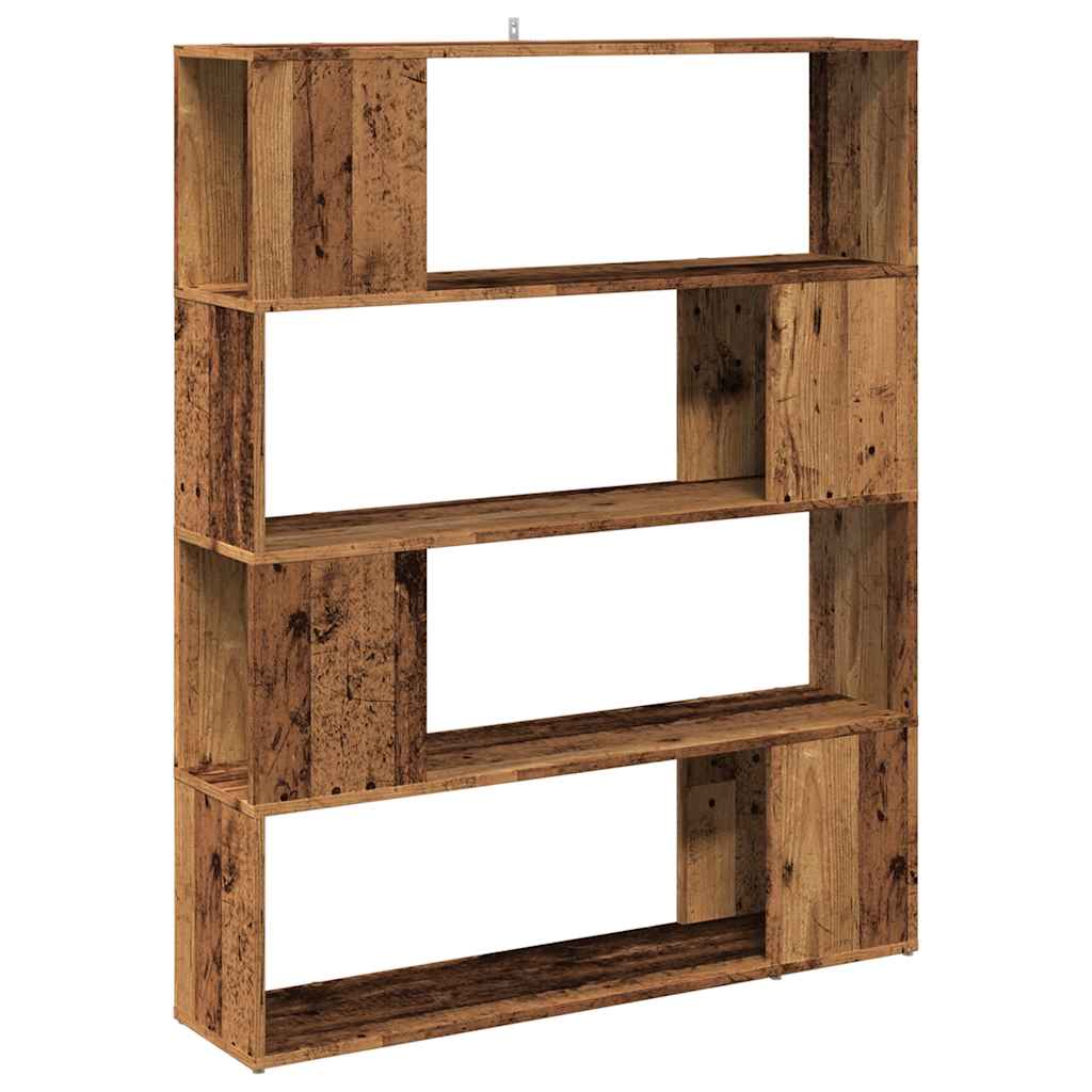 Bokhylla/rumsavdelare gammalt trä 100x24x124,5 cm