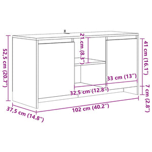 TV-bänk artisan ek 102x37,5x52,5 cm konstruerat trä