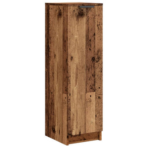 Skoskåp åldrat trä 29,5x35x100,5 cm konstruerat trä