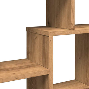 Vägghylla hantverksmässig ek 85x16x52,5 cm konstruerat trä