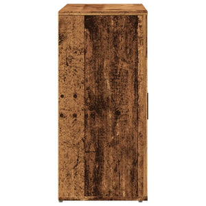 Skänk åldrat trä 80x33x70 cm konstruerat trä