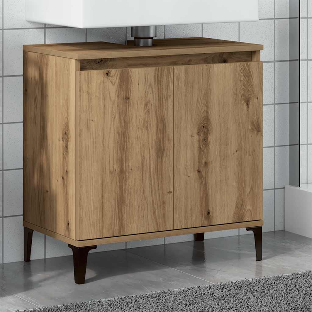 Tvättställsskåp artisan ek 58x33x60 cm konstruerat trä