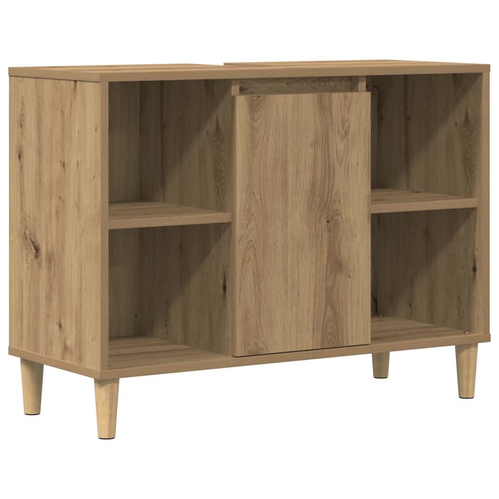 Badrumsskåp ek 80x33x60 cm konstruerat trä