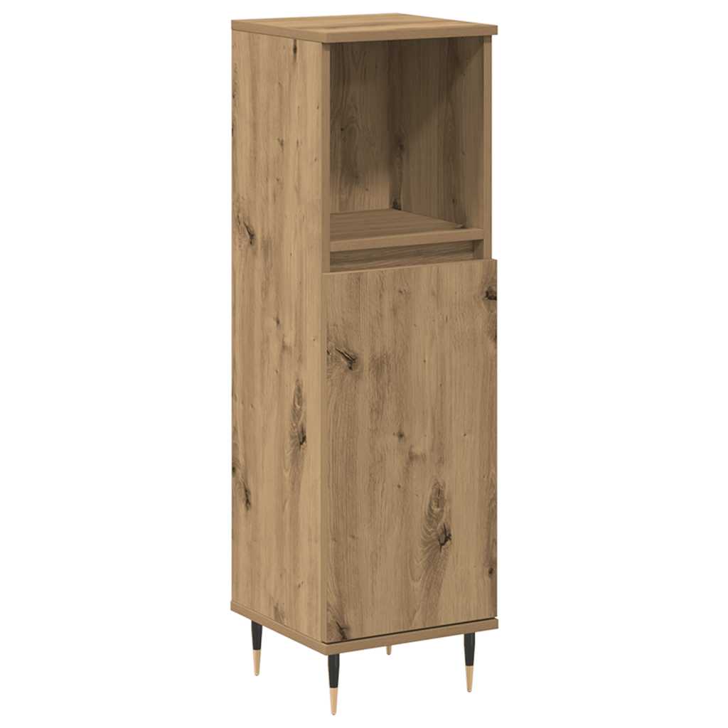 Badrumsskåp ek 30x30x100 cm konstruerat trä