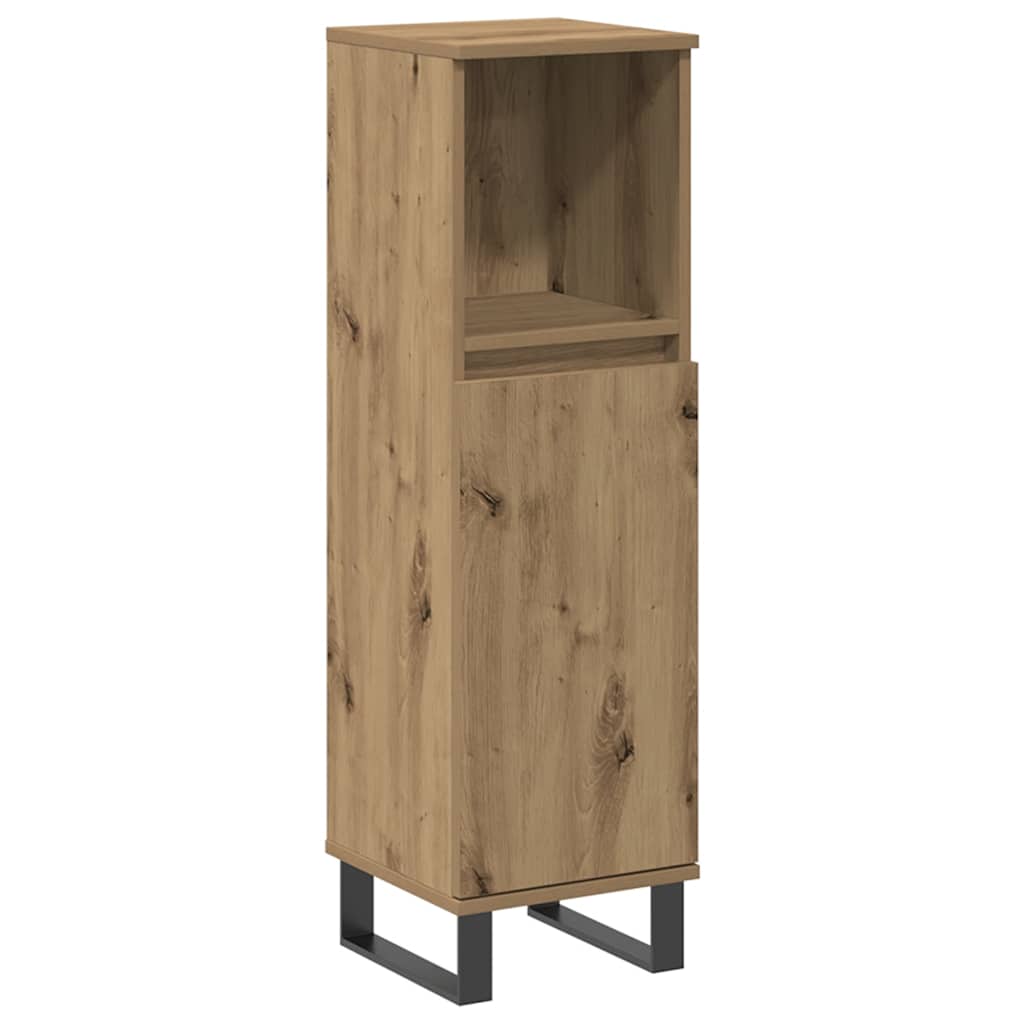 Badrumsskåp ek 30x30x100 cm konstruerat trä