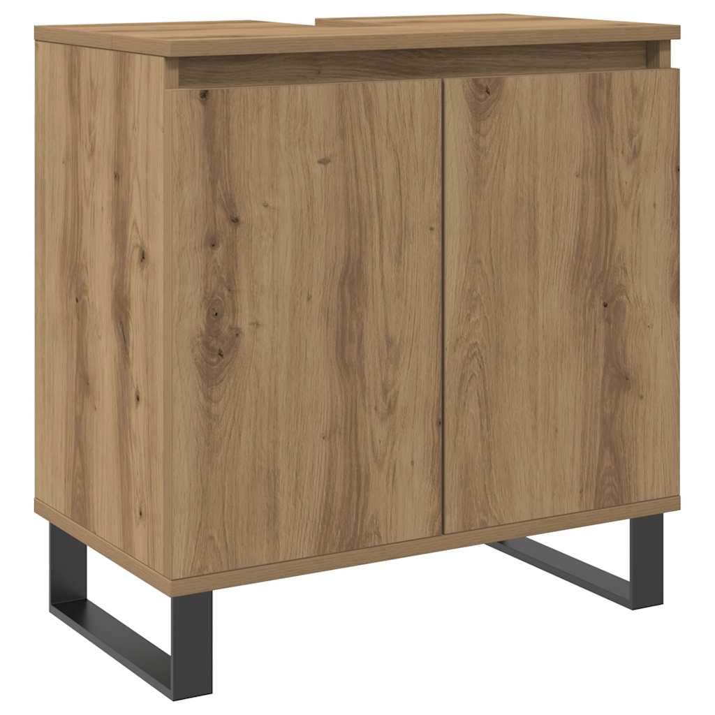 Badrumsskåp artisan ek 58x33x60 cm konstruerat trä