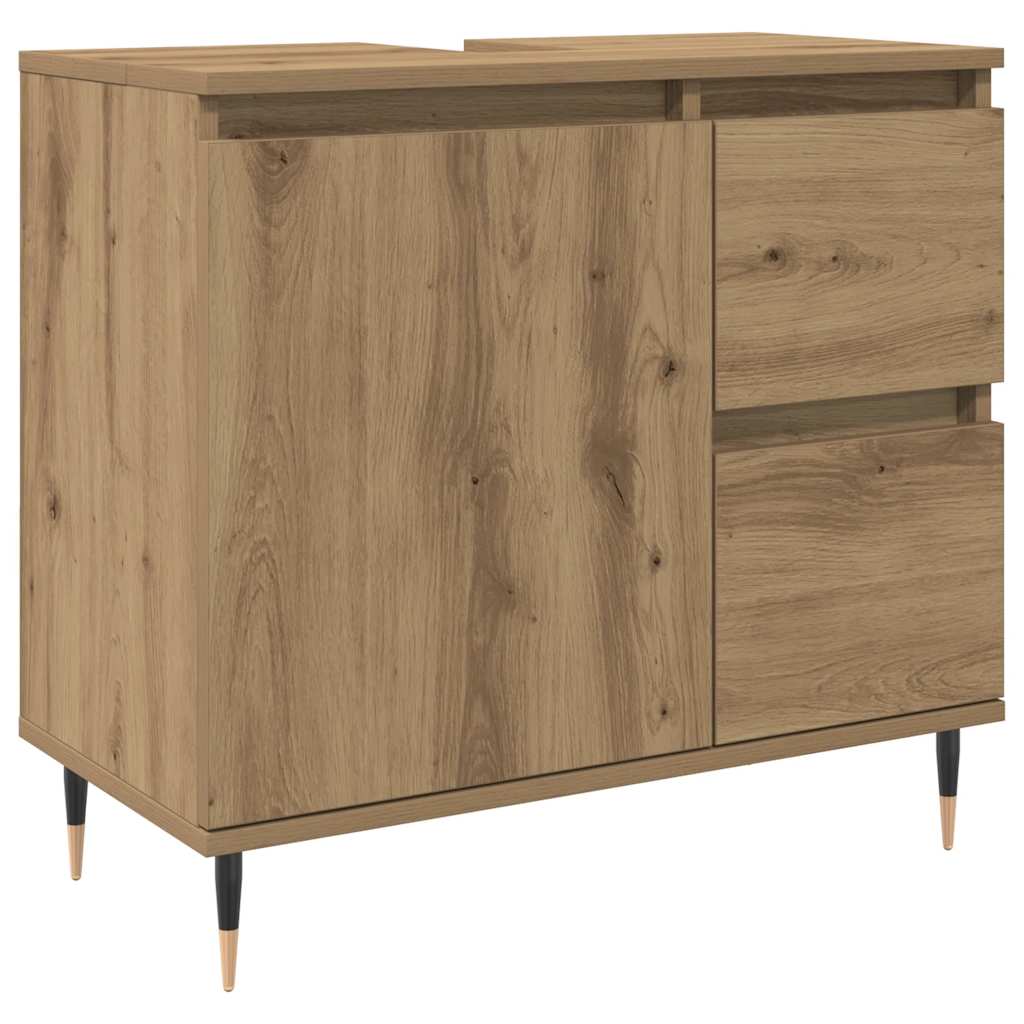 Badrumsskåp artisan ek 65x33x60 cm konstruerat trä